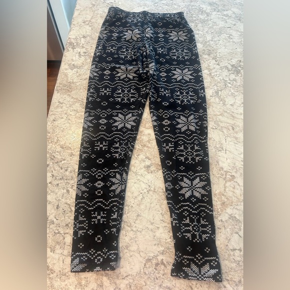 Women leggings Holiday OS Snowflakes - Picture 3 of 8